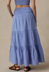 Faherty Coastal Poplin Maxi Skirt