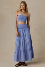 Faherty Coastal Poplin Maxi Skirt
