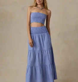 Faherty Coastal Poplin Maxi Skirt