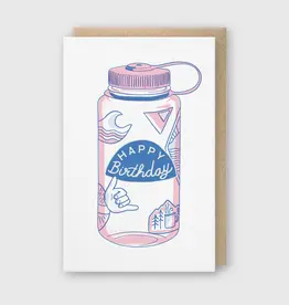 Pike Street Press Water Bottle Birthday Card