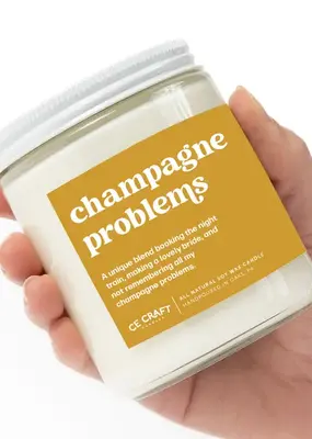 CE Craft Champagne Problems Candle