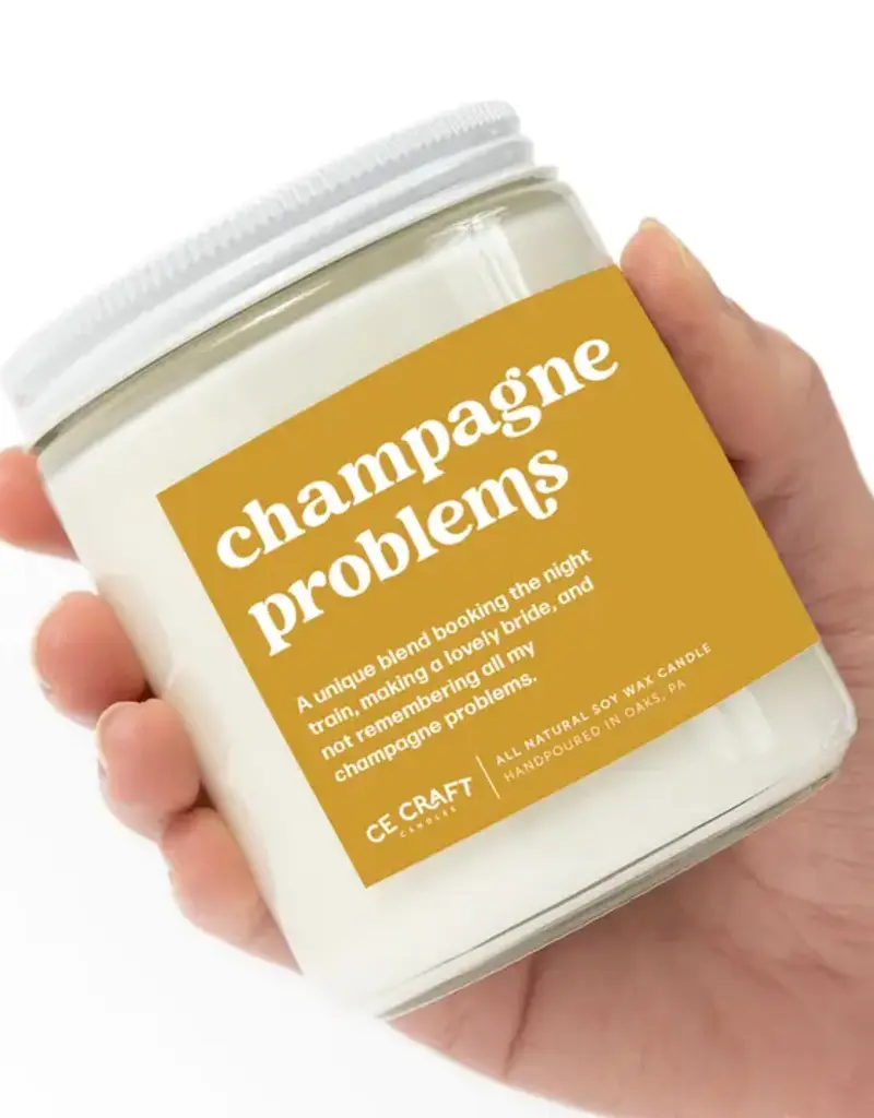 CE Craft Champagne Problems Candle