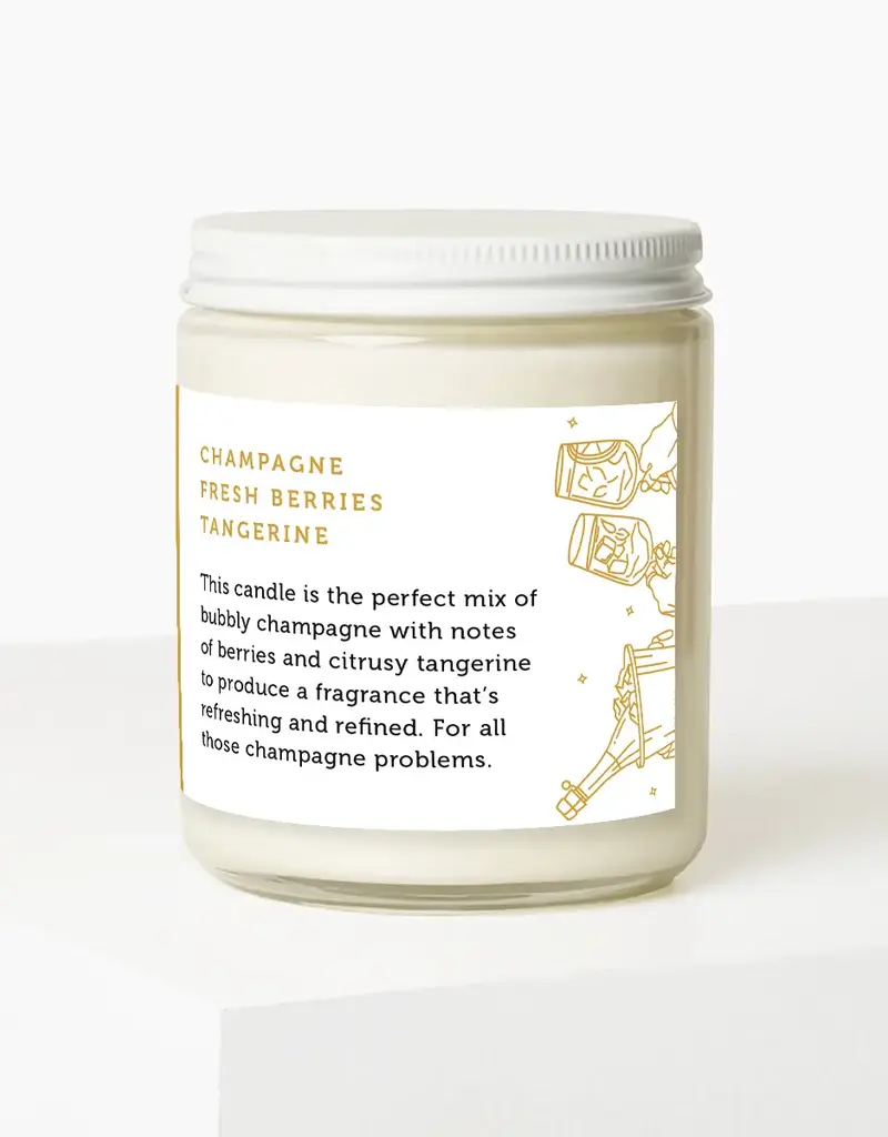 CE Craft Champagne Problems Candle