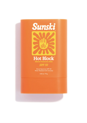 Sunski Hot Block SPF 50 Sunscreen Mineral Sunscreen Stick