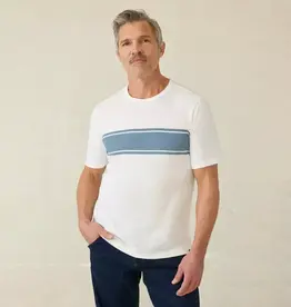 Faherty Surf Stripe Sunwashed Tee