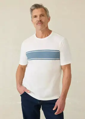 Faherty Surf Stripe Sunwashed Tee