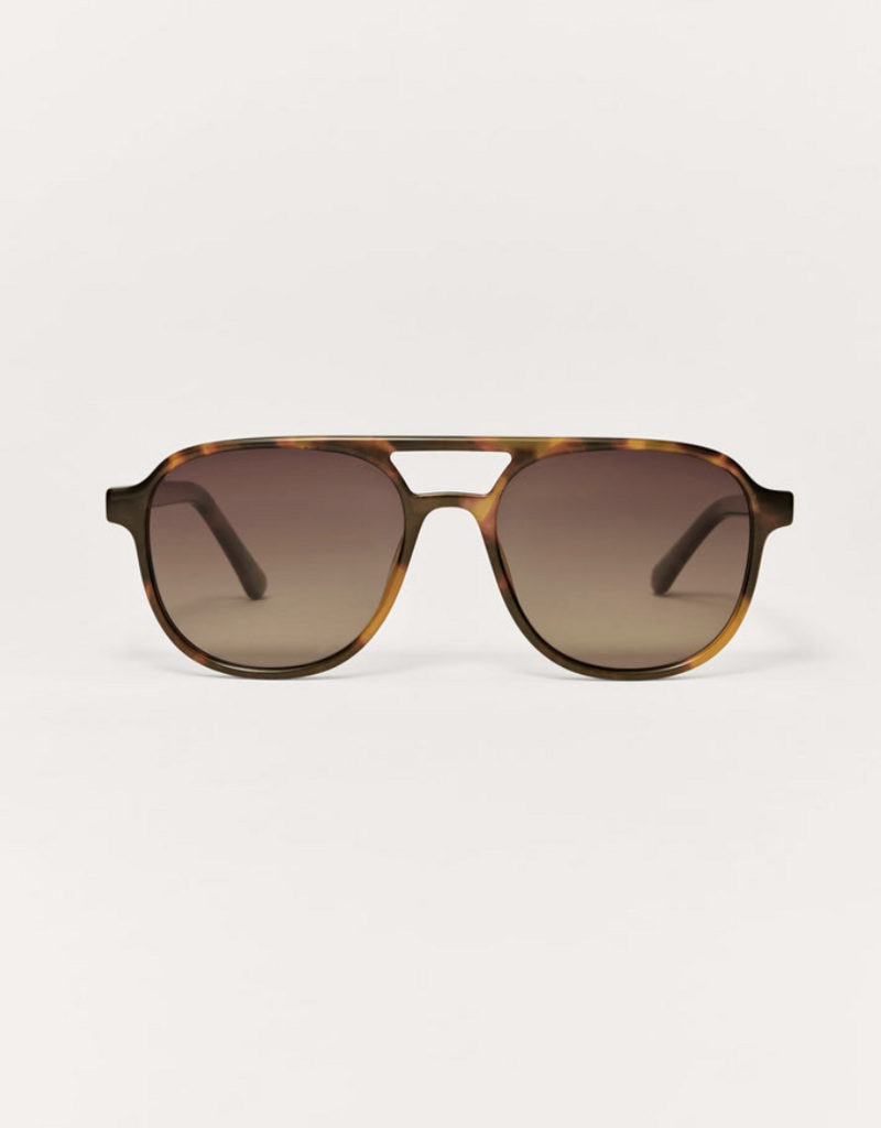 Z Supply Tourist Brown Tortoise-Gradient Sunglasses