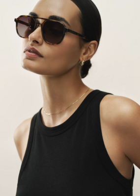 Z Supply Tourist Brown Tortoise-Gradient Sunglasses