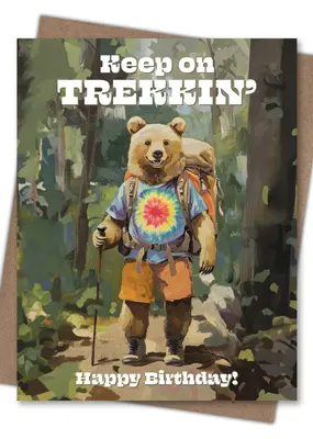 Waterknot Keep on Trekking Birthday Card