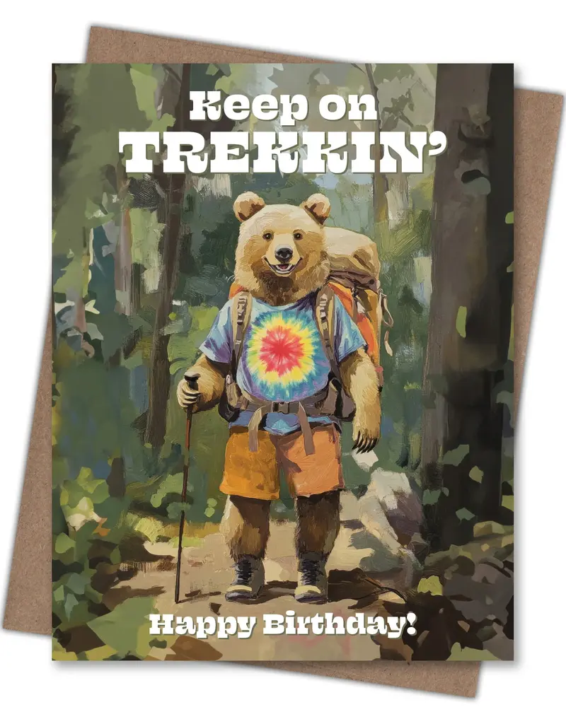Waterknot Keep on Trekking Birthday Card