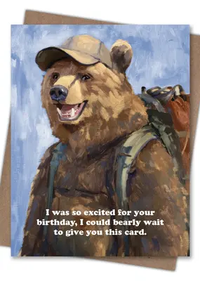Waterknot Bearly Wait Birthday Card