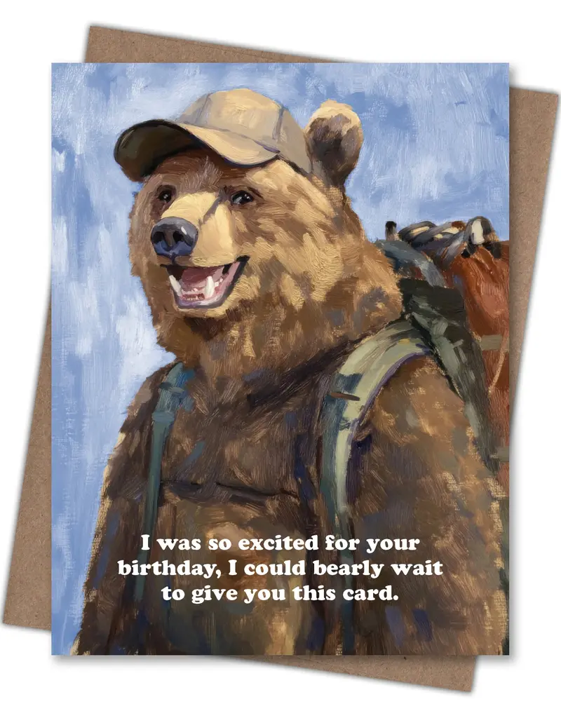 Waterknot Bearly Wait Birthday Card
