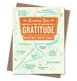 Waterknot Mountains of Gratitude Card