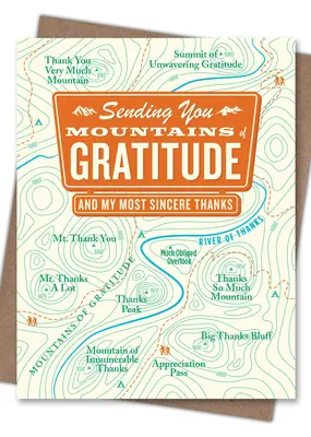 Waterknot Mountains of Gratitude Card
