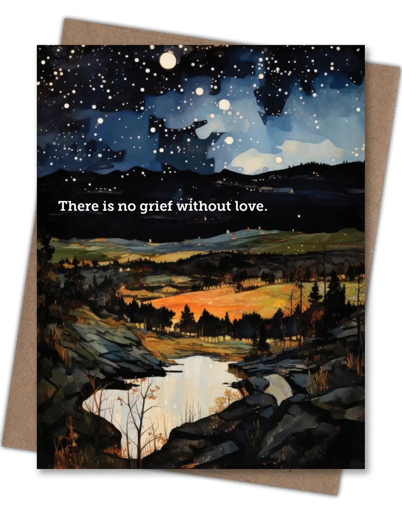 Waterknot Dark and Light Sympathy Card