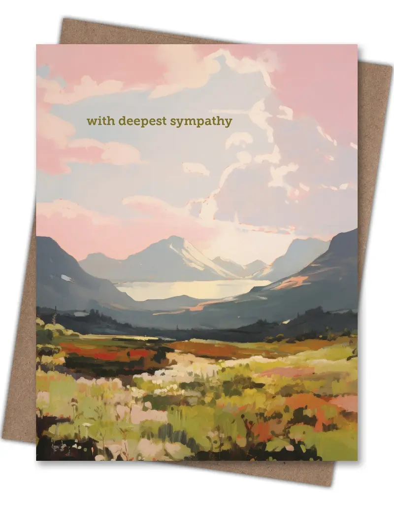 Waterknot Sunset Sympathy Card