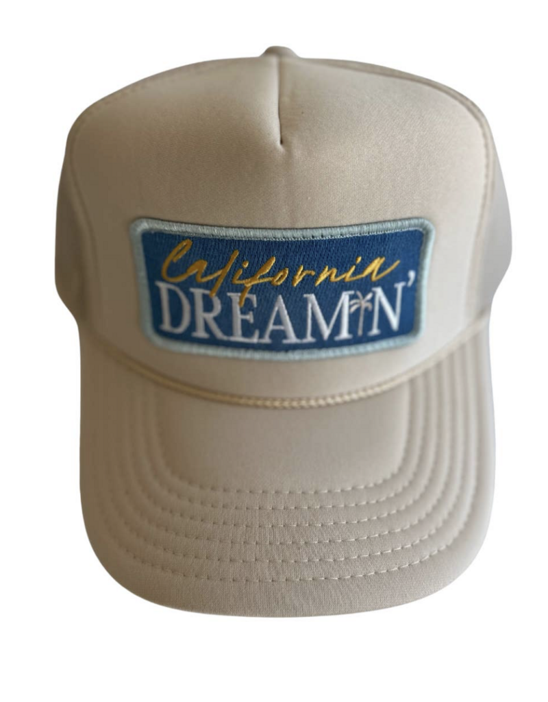Local Beach California Dreamin' Trucker Hat Tan