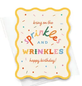 Easyhand Goods Co. Sprinkles and Wrinkles Wavy Die Cut Card