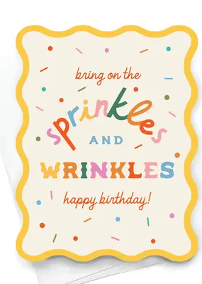 Easyhand Goods Co. Sprinkles and Wrinkles Wavy Die Cut Card
