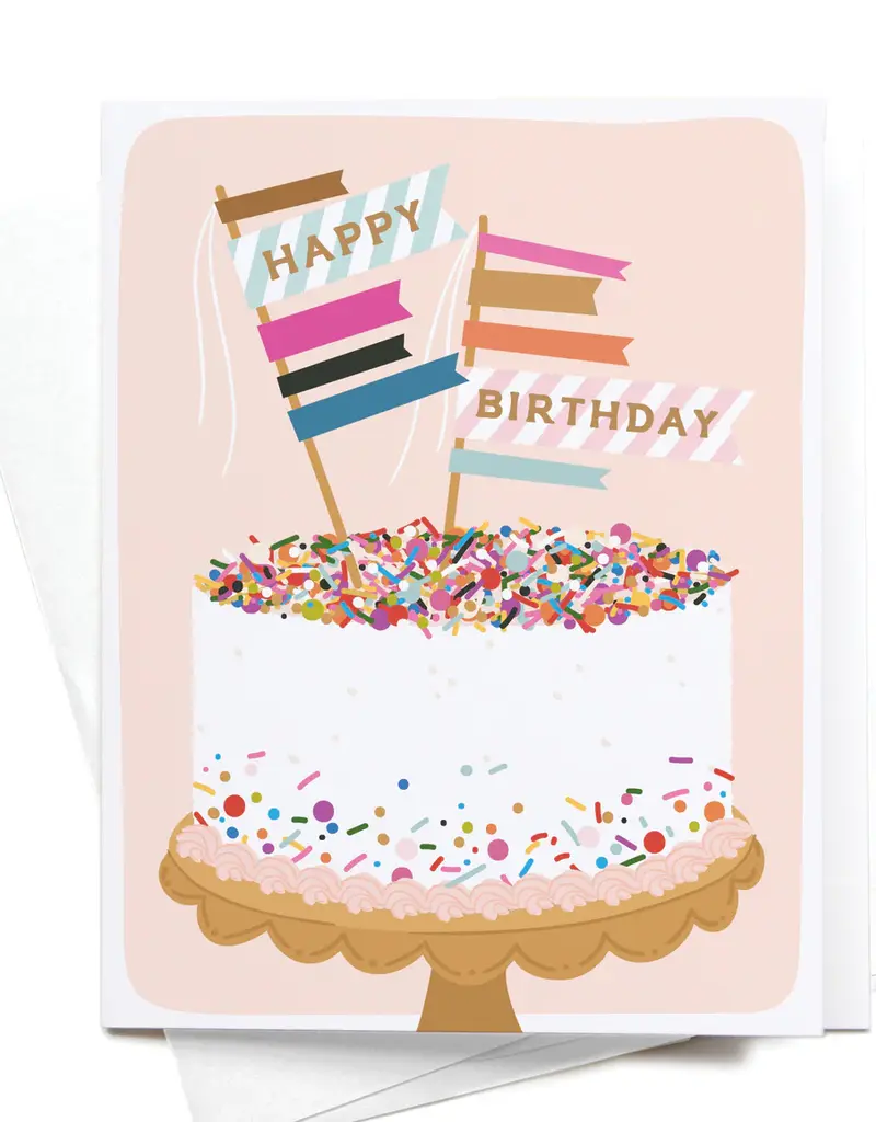 Easyhand Goods Co. Happy Birthday Sprinkle Cake Card