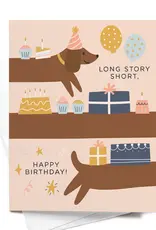 Easyhand Goods Co. Long Story Short Dog Birthday Card