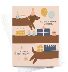 Easyhand Goods Co. Long Story Short Dog Birthday Card