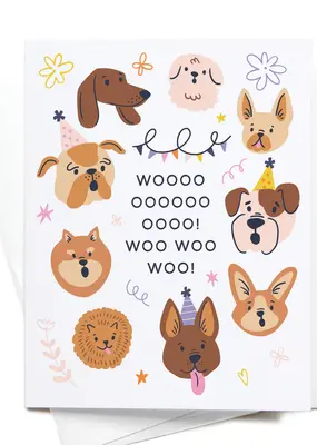 Easyhand Goods Co. Woo Birthday Dog Greeting Card