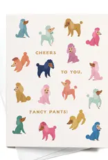 Easyhand Goods Co. Cheers to You Fancy Pants Poodles Card
