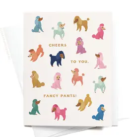 Easyhand Goods Co. Cheers to You Fancy Pants Poodles Card