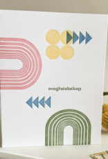 Truth Papers Abstract Congratulations Card