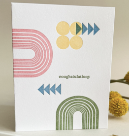 Truth Papers Abstract Congratulations Card