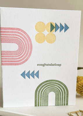 Truth Papers Abstract Congratulations Card