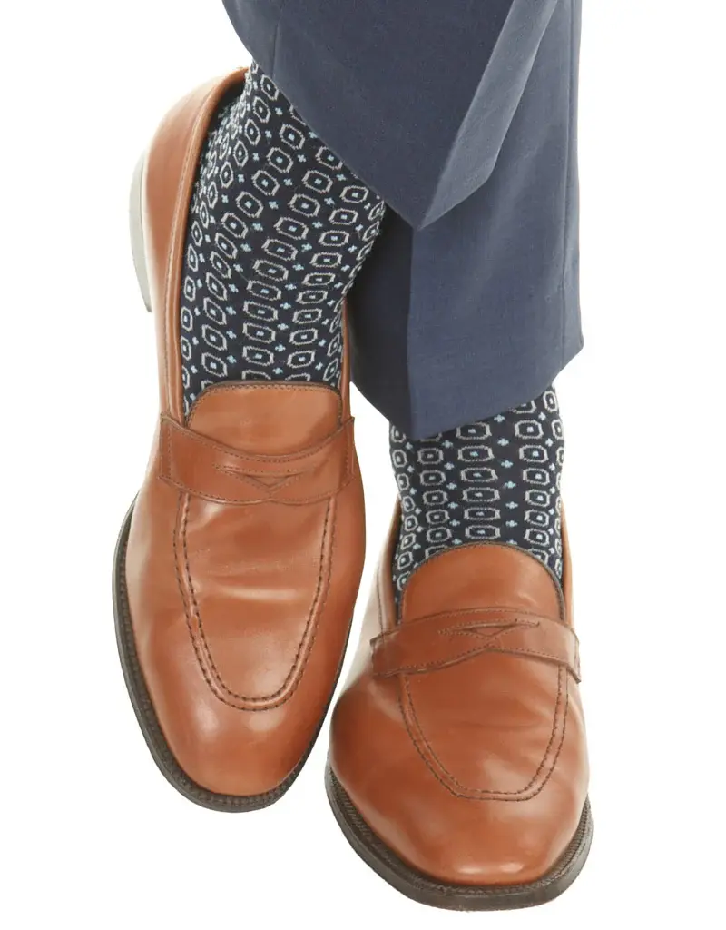 Dapper Classics Classic Navy w/ Ash & Sky Blue Circle