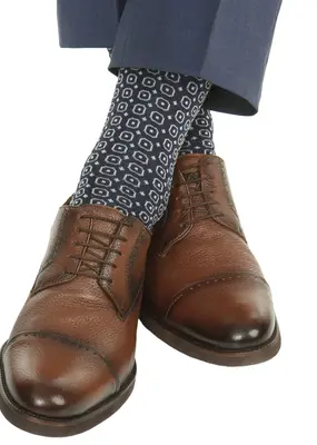 Dapper Classics Classic Navy w/ Ash & Sky Blue Circle