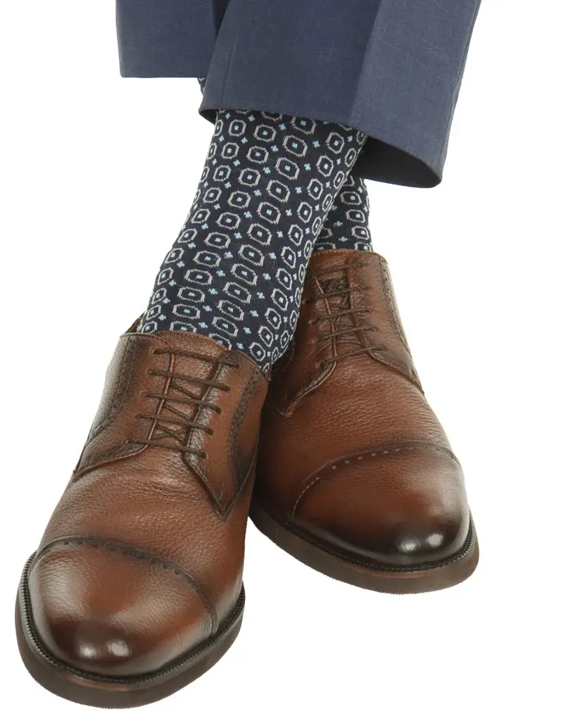Dapper Classics Classic Navy w/ Ash & Sky Blue Circle