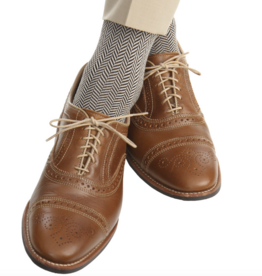 Dapper Classics Black w/ Tan Herringbone