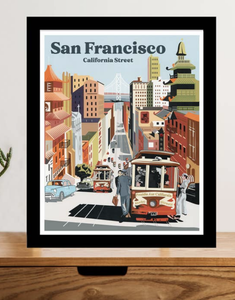 Local Notion California St Cable Car Print