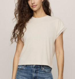 Z Supply Marika Lace Trim Muscle Tee