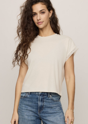Z Supply Marika Lace Trim Muscle Tee