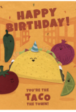 Good Paper Taco The Town Birthday Card