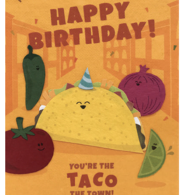 Good Paper Taco The Town Birthday Card