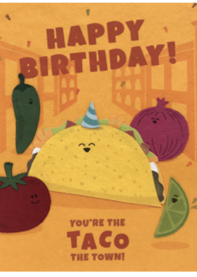 Good Paper Taco The Town Birthday Card