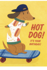 Good Paper Hot Dog Birthday Card