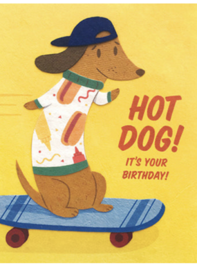 Good Paper Hot Dog Birthday Card