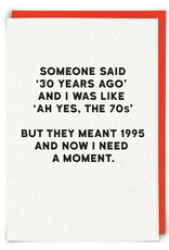Redback Cards 30 Years Ago Moment Card