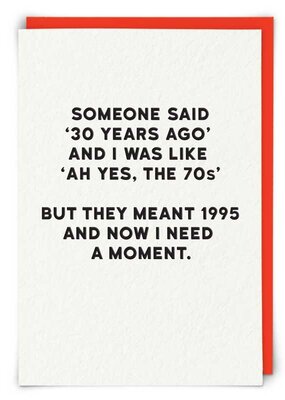 Redback Cards 30 Years Ago Moment Card