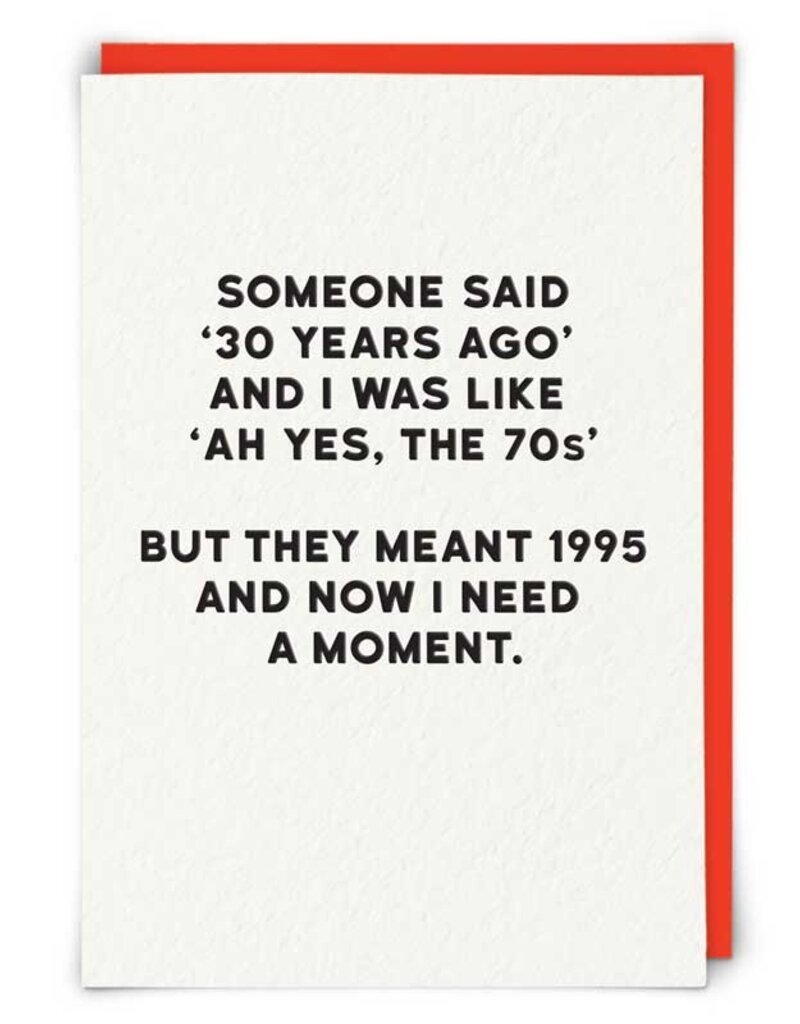 Redback Cards 30 Years Ago Moment Card