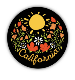 Big Moods California Flowers Sticker