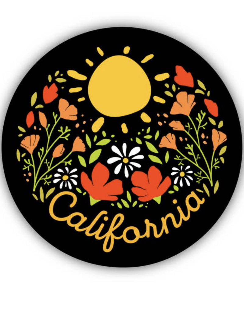 Big Moods California Flowers Sticker