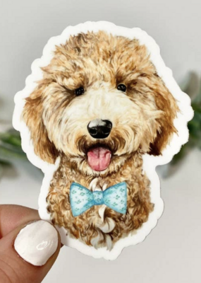 Big Moods Dog w/ Tongue Out Sticker